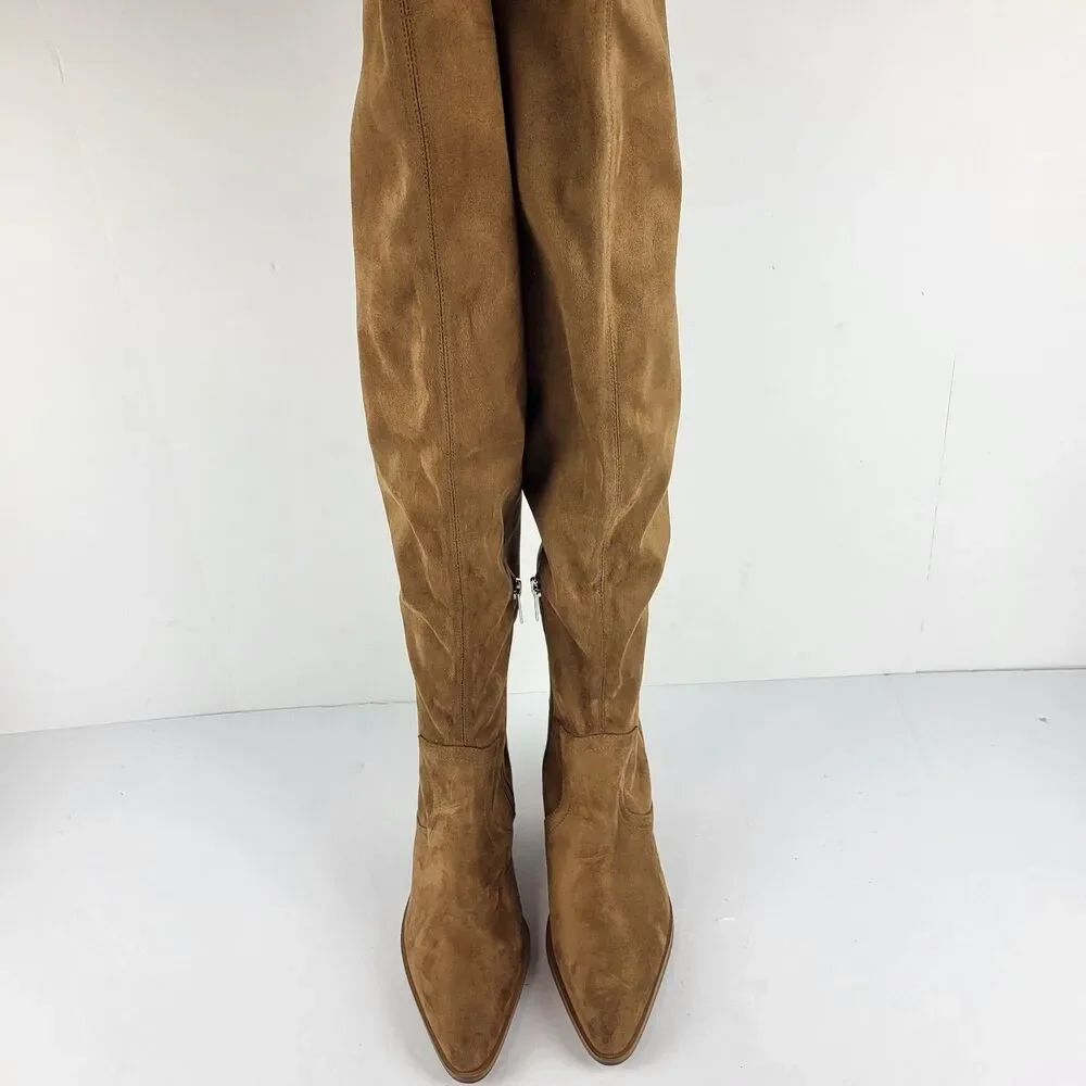 Marc Fisher ltd  Gwyneth Women's over the knee Tall Brown Boot Size 7.5M